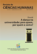 					View No. 1 (2014): A dança na universidade: para quem, por quem e como?
				